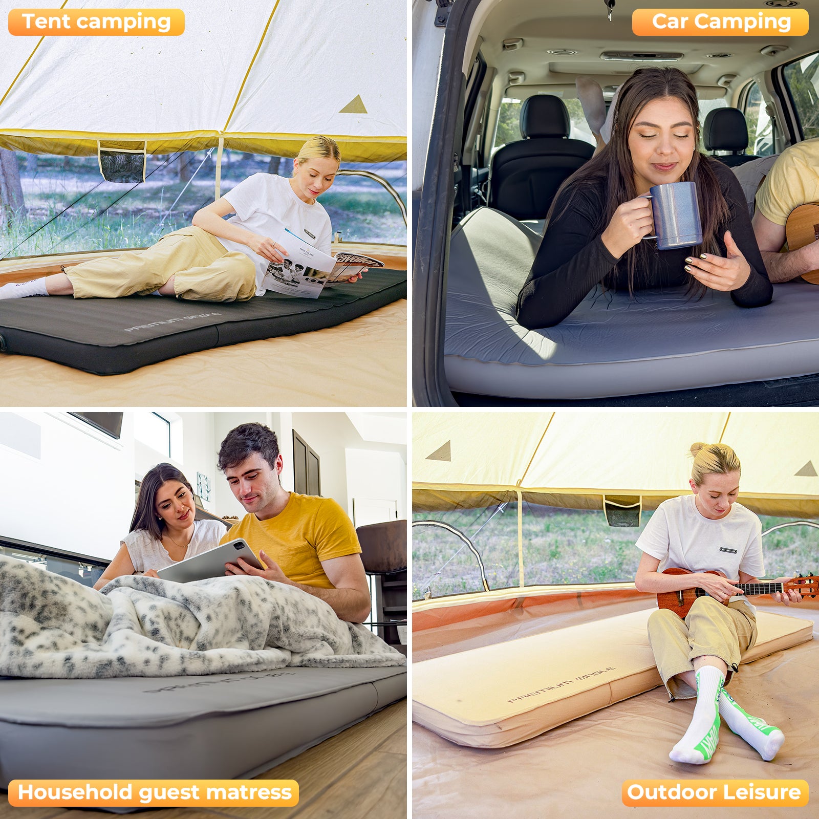 KingCamp PREMIUM Self Inflating Foam Sleeping Pad Double/Single