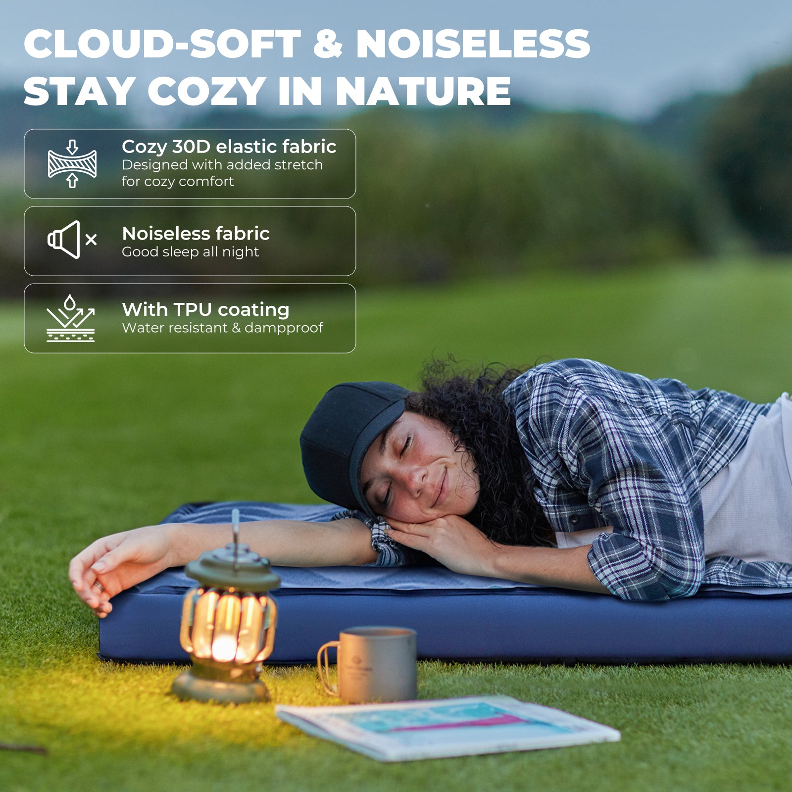 KingCamp PREMIUM 3D 7.5 Self-Inflating Double/Single Sleeping Mattress