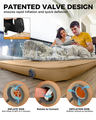 KingCamp PREMIUM SUPER 15 Self-Inflating Camping Sleeping Pad