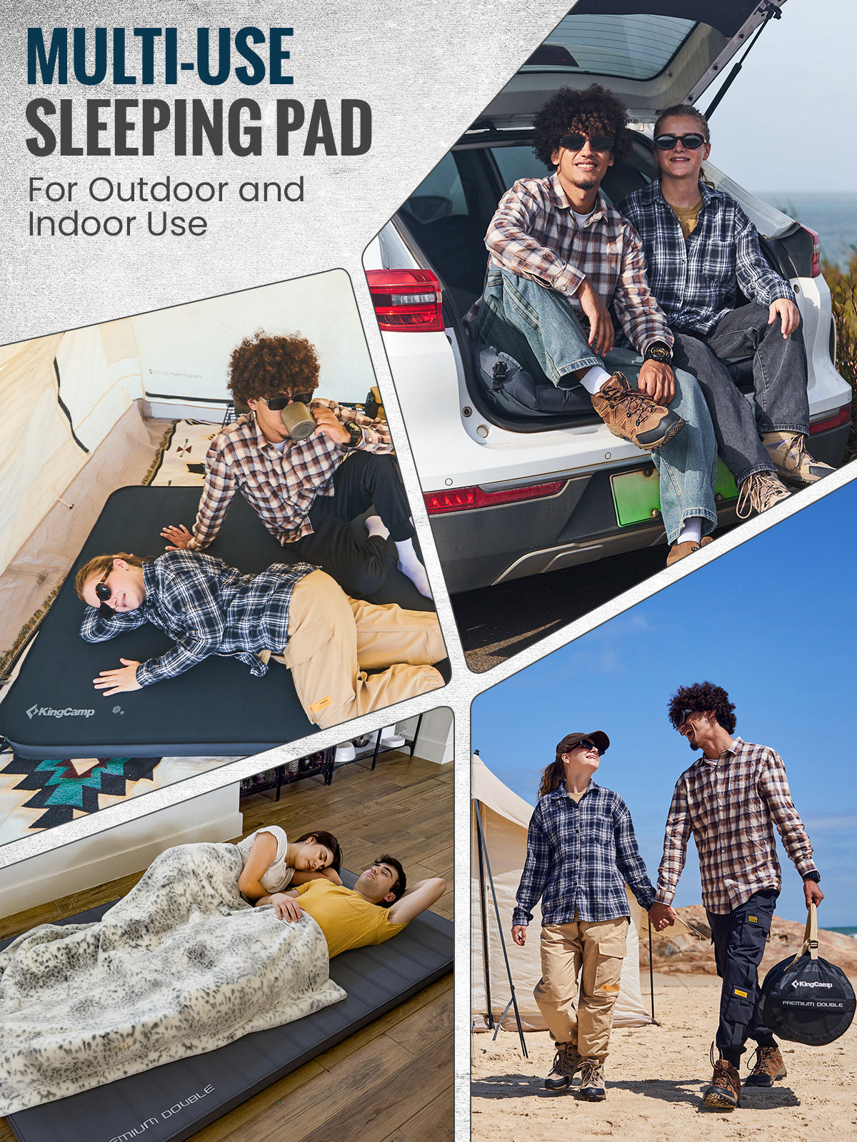 KingCamp PREMIUM DOUBLE Self Inflating Sleeping Pad