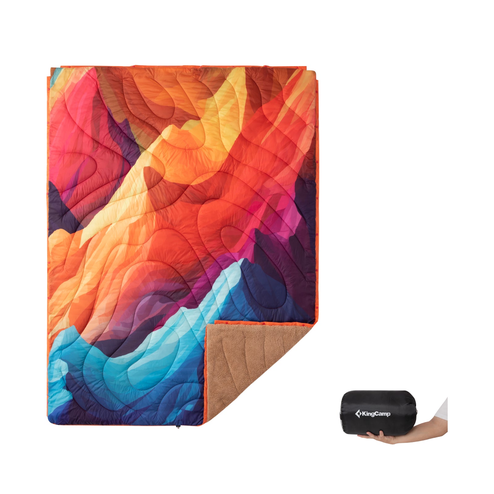 KingCamp Sherpa Fleece Camping Blanket