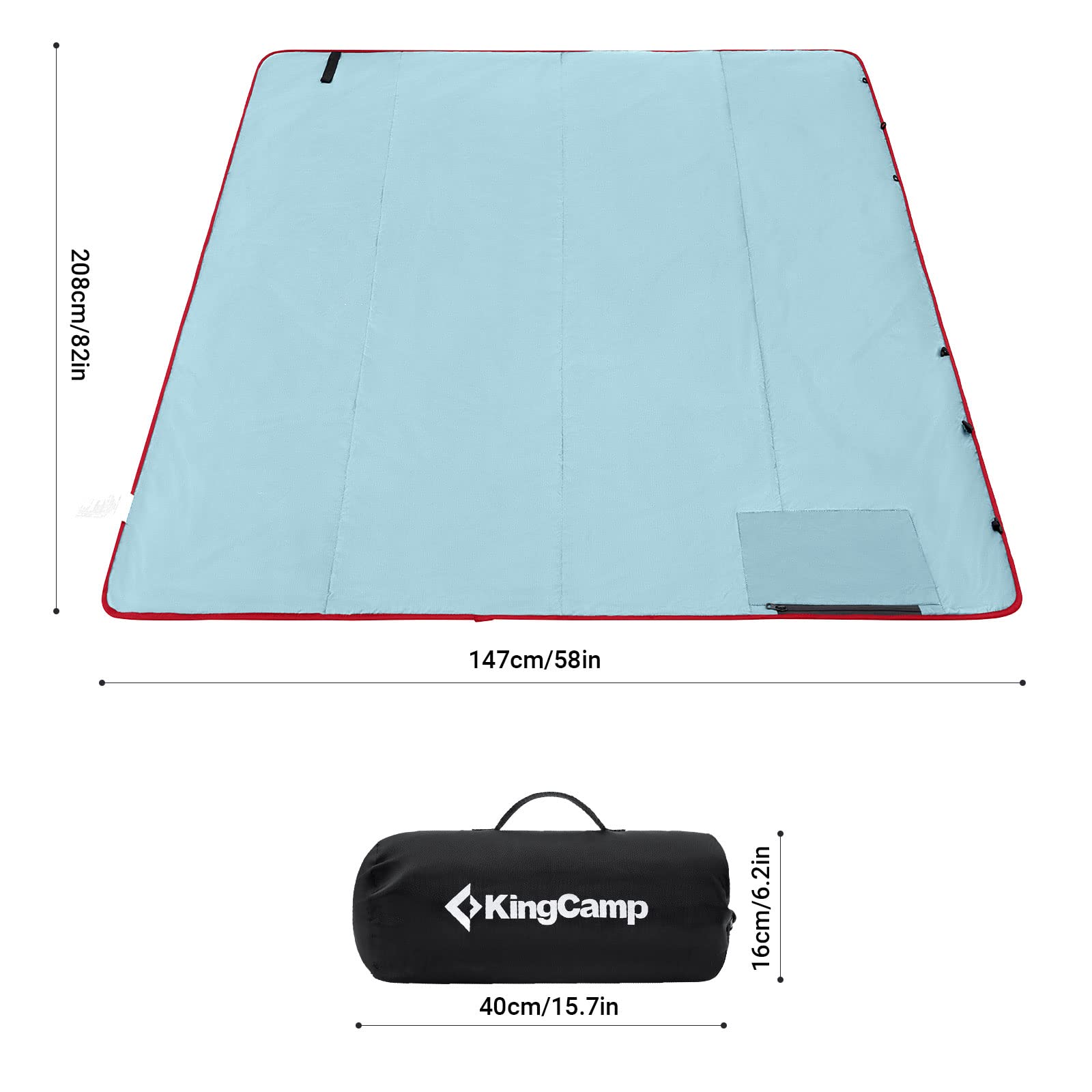 KingCamp Sandproof Waterproof Picnic Blanket Beach Mat