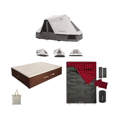 KingCamp 3-in-1 Outdoor Camping Bundle for Couples