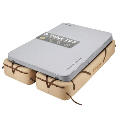 KingCamp Premium Double Sleeping Pad & Air Mattress Frame Bundle
