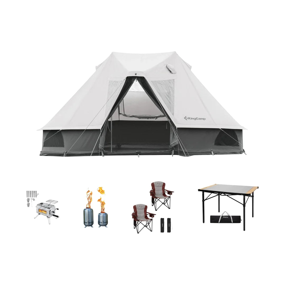 KingCamp 5-Piece Winter Camping Tent Bundle