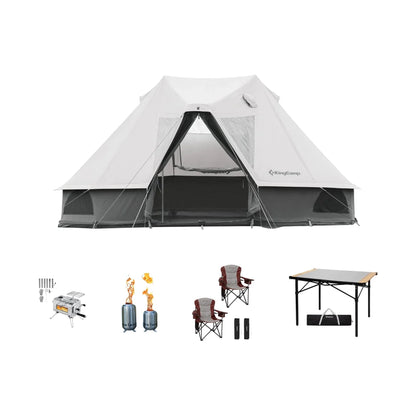 KingCamp 5-Piece Winter Camping Tent Bundle