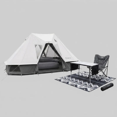 KingCamp Khan Villa Luxury 4-Season Glamping Tent Bundle