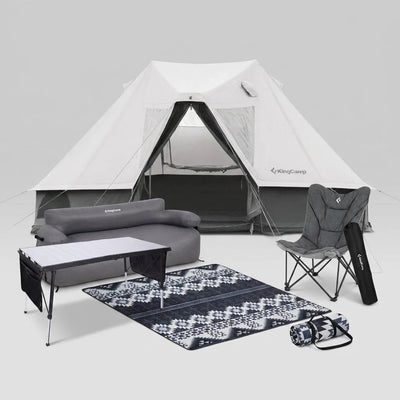 KingCamp Khan Villa Luxury 4-Season Glamping Tent Bundle