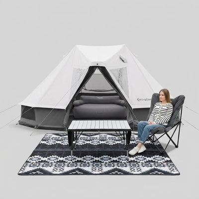 KingCamp Khan Villa Luxury 4-Season Glamping Tent Bundle