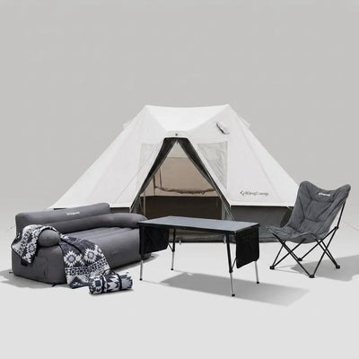 KingCamp Khan Villa Luxury 4-Season Glamping Tent Bundle