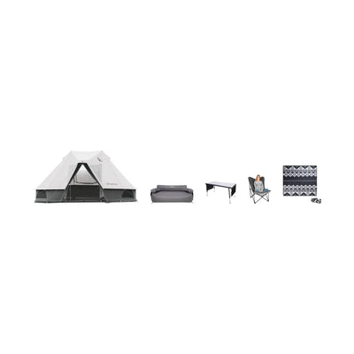 KingCamp Khan Villa Luxury 4-Season Glamping Tent Bundle