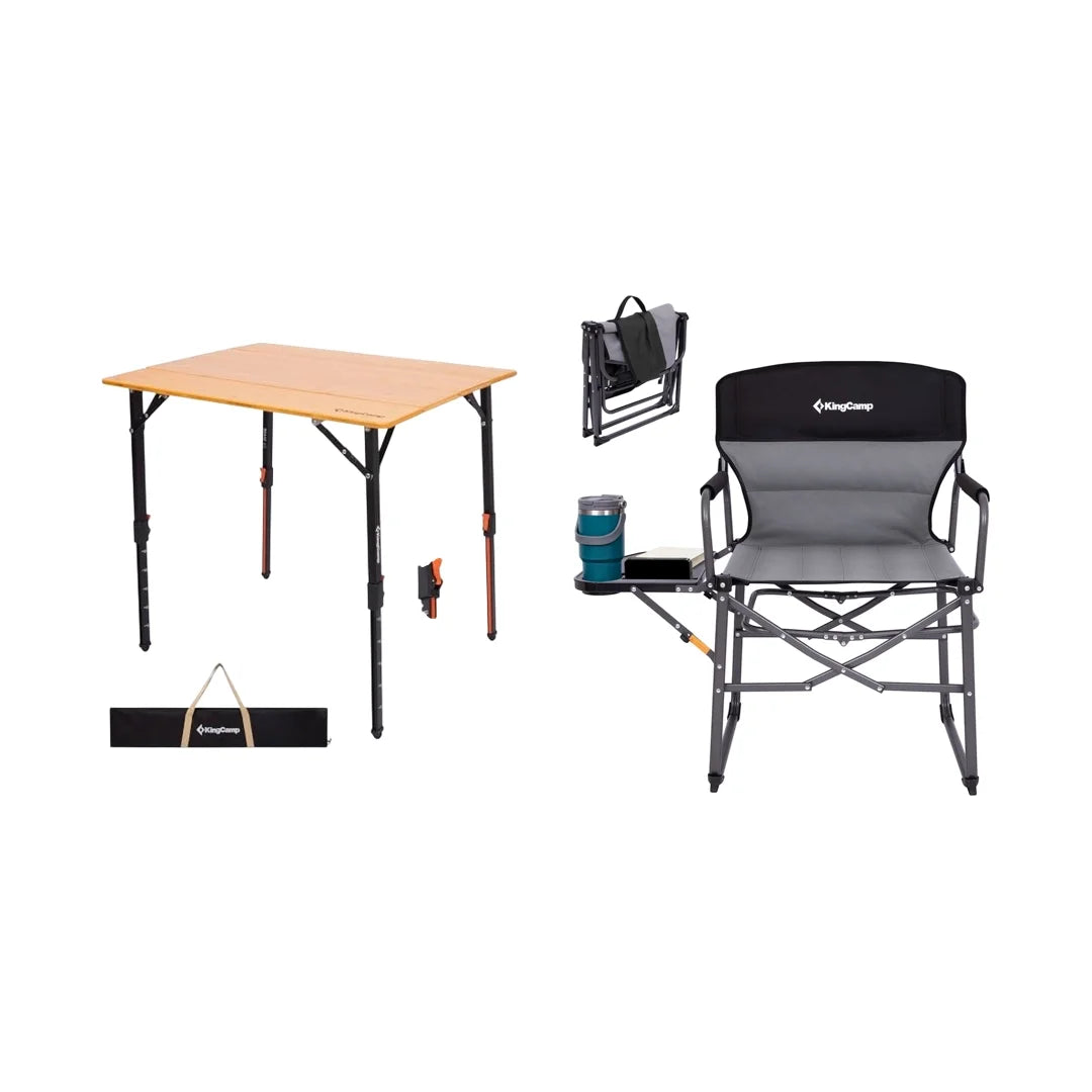 KingCamp Outdoor Table & Chair Bundle Set