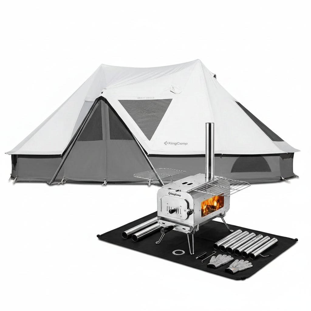 KingCamp KHAN PALACE Tent & Stove Bundle