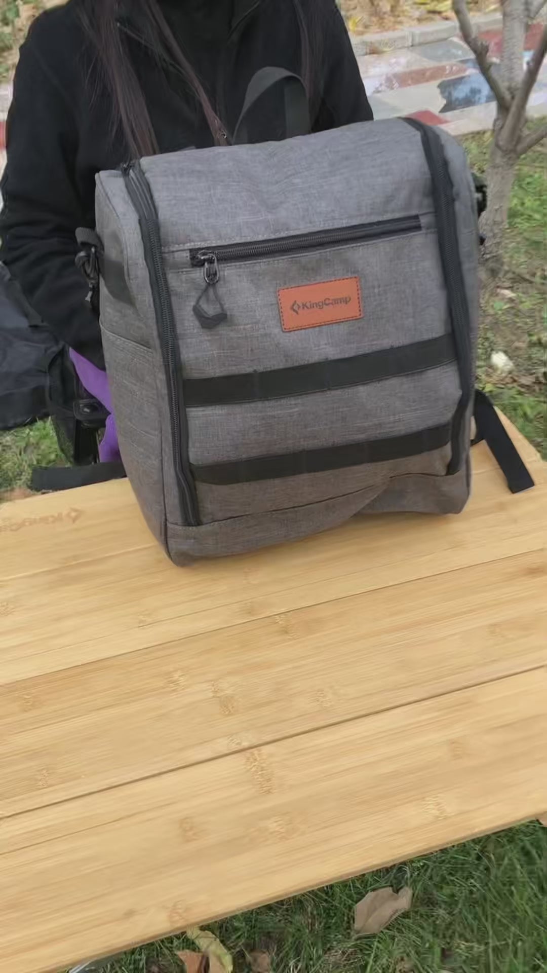 Load video: KingCamp Camping Cooking Utensils Bag