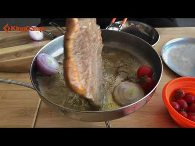 KingCamp ADVENTURER Stainless Steel 2-3 Person Cookware Mess Kit