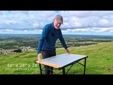 KingCamp GRANITE PRO XL Folding Aluminum Table