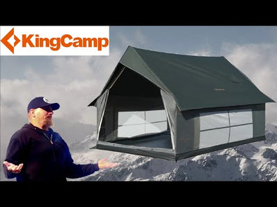 KingCamp MOUNTAIN IN C2 Cabin Tent with Stove Jack