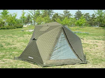 KingCamp Snowhouse X2 Insulated Instant Tent with Stove Jack