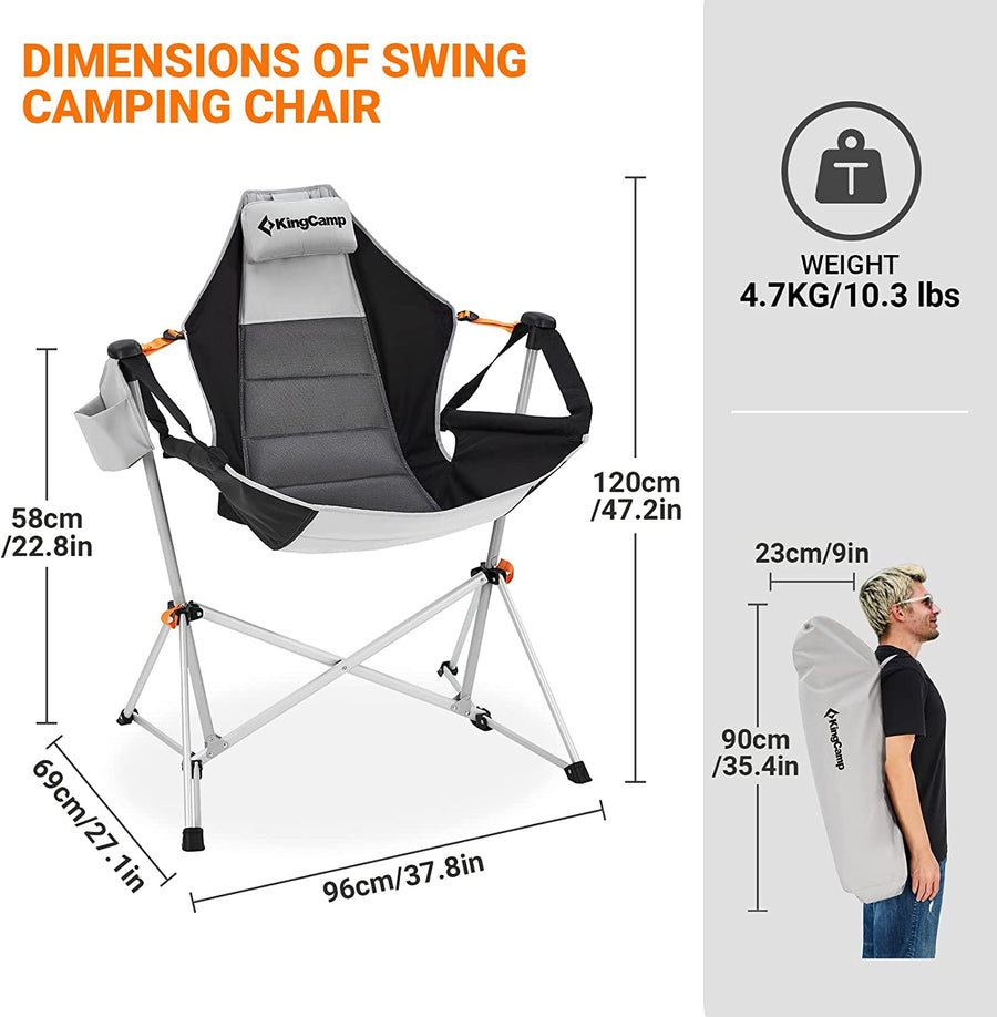 KingCamp Aluminum Alloy Swing Camping Hammock Chair