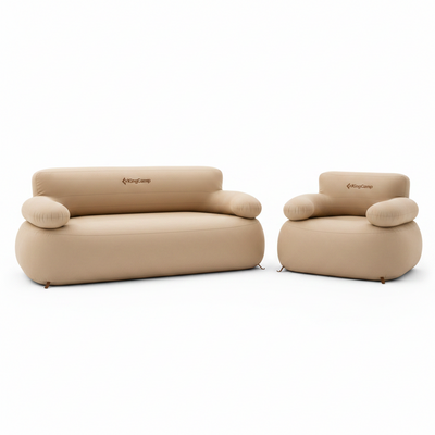 KingCamp 2-Person Inflatable Sofa & Single Set Bundle