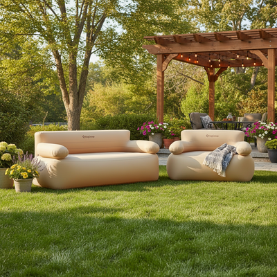 KingCamp 2-Person Inflatable Sofa & Single Set Bundle