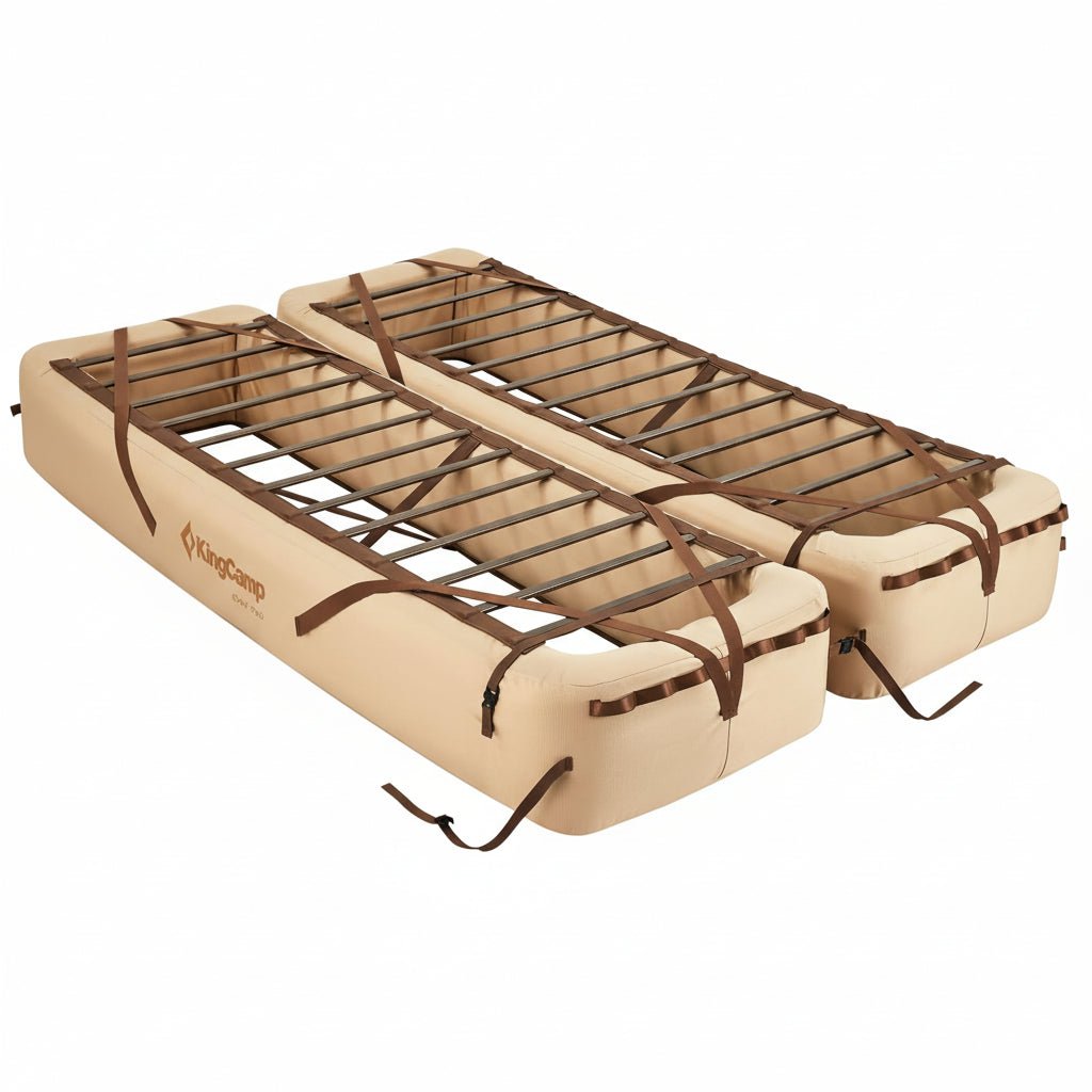 KingCamp Bell Tent & Double Air Bed Frame Bundle for Couples
