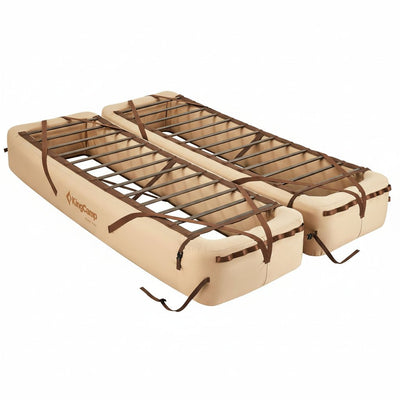 KingCamp Bell Tent & Double Air Bed Frame Bundle for Couples