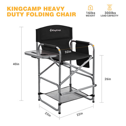 Buy Extra Tall Bar Height Director Chair online from KingCamp
