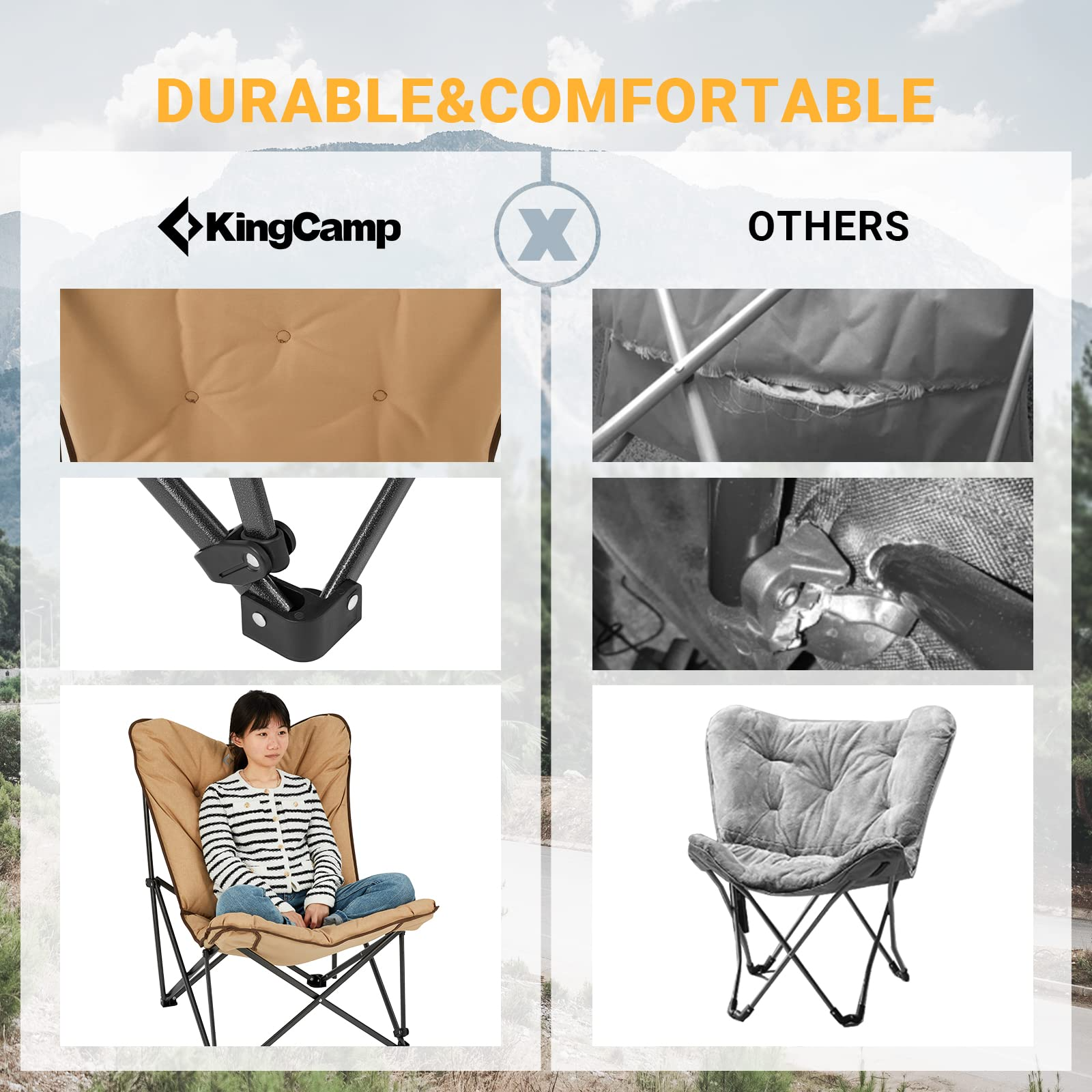 KingCamp Butterfly Folding Camping Chair