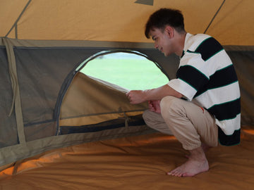 4 season hot tent KingCamp 4-Season Khan 340GSM Canvas Bell Tent