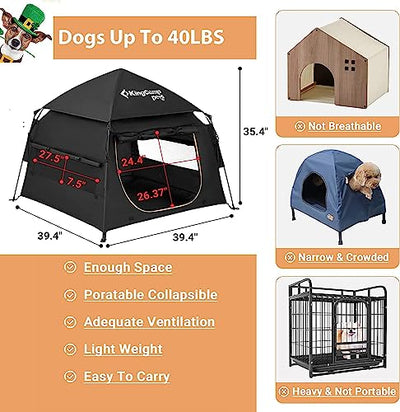 dog show tent pop up KingCamp Pop-Up Dog Tent | Large Pet Shelter