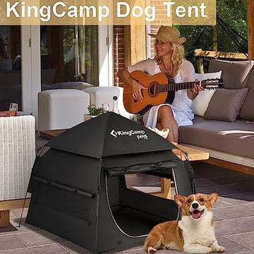 tent for a dog KingCamp Pop-Up Dog Tent | Large Pet Shelter