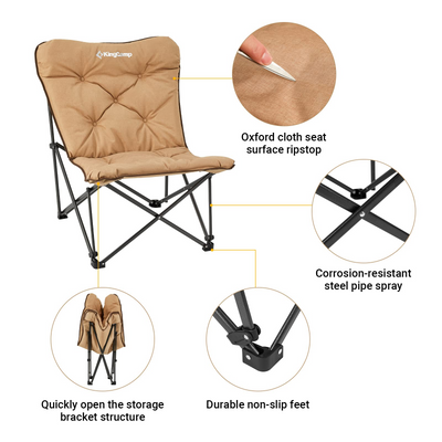 KingCamp LEMON C10 Oversized Padded Butterfly Chair