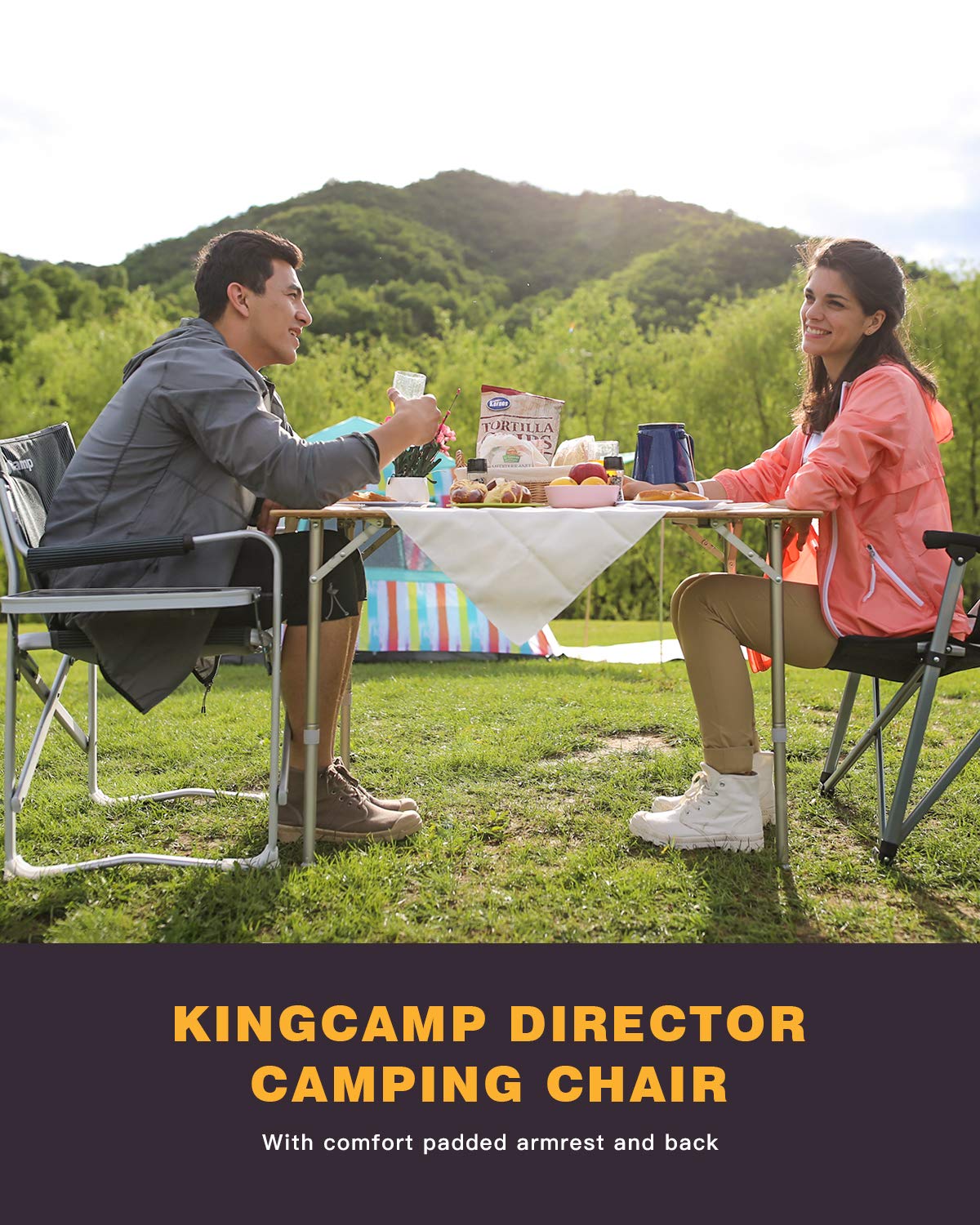 KingCamp Outdoor Durable Director Chair for Various Scenarios