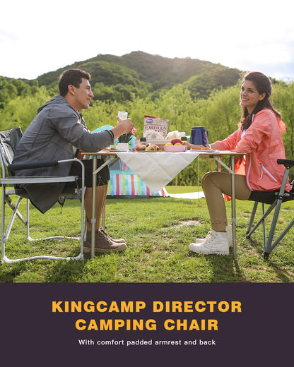 KingCamp Timeless Aluminum Tube Camping Chair | Lifetime Warranty