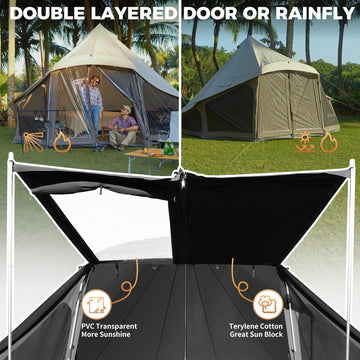 KingCamp KHAN LIGHT 400/500 Canvas Bell Tent – KingCamp Outdoors