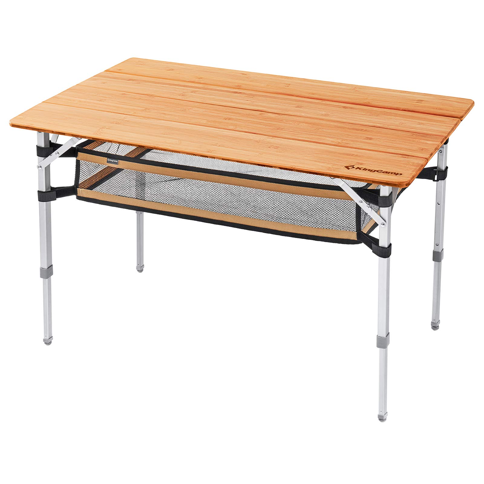 Now Buy KingCamp Bamboo Folding Adjustable Height Tables