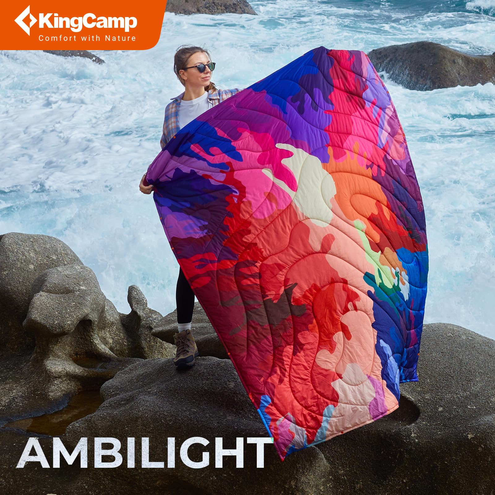 KingCamp BLANKET SMART 150 XL Lightweight Camping Blanket