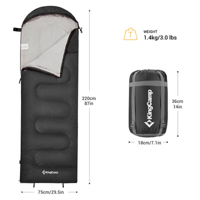KingCamp 44°F Oasis 250 Sleeping Bag