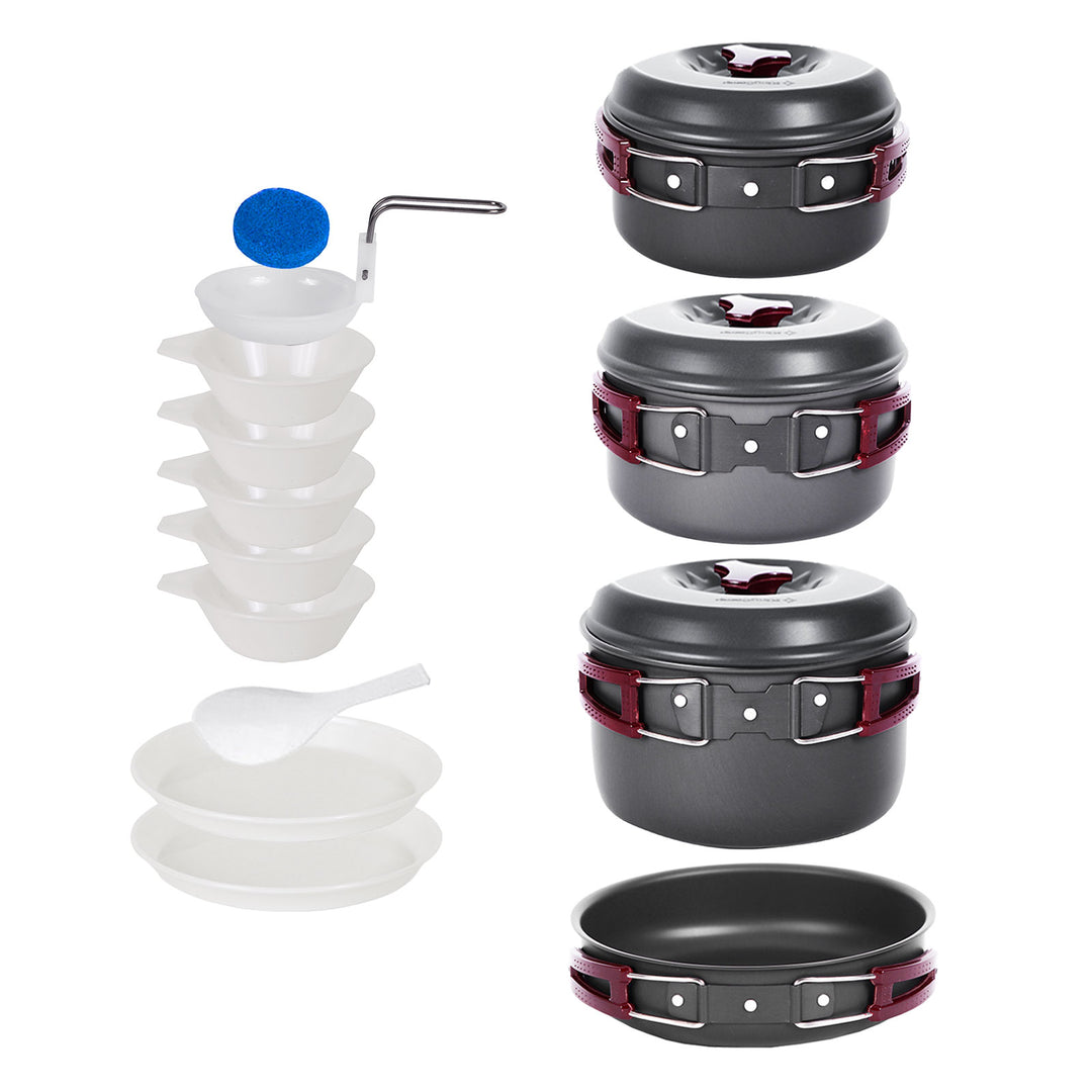 Shop KingCamp 18Pcs Camping Cookware Camp Cooking Set Online – KingCamp Outdoors