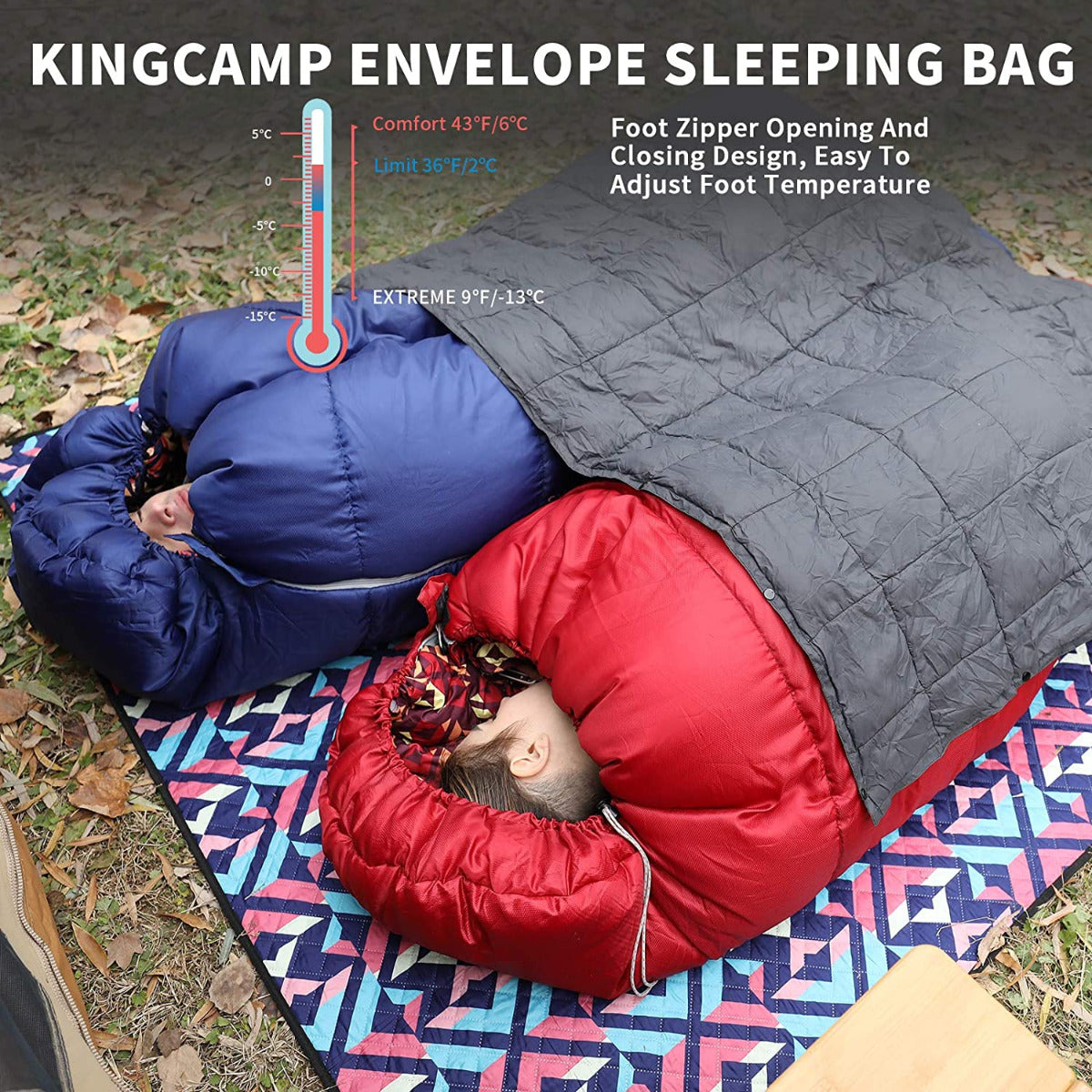 KingCamp 3 Season 0 Degree Camping Sleeping Bag