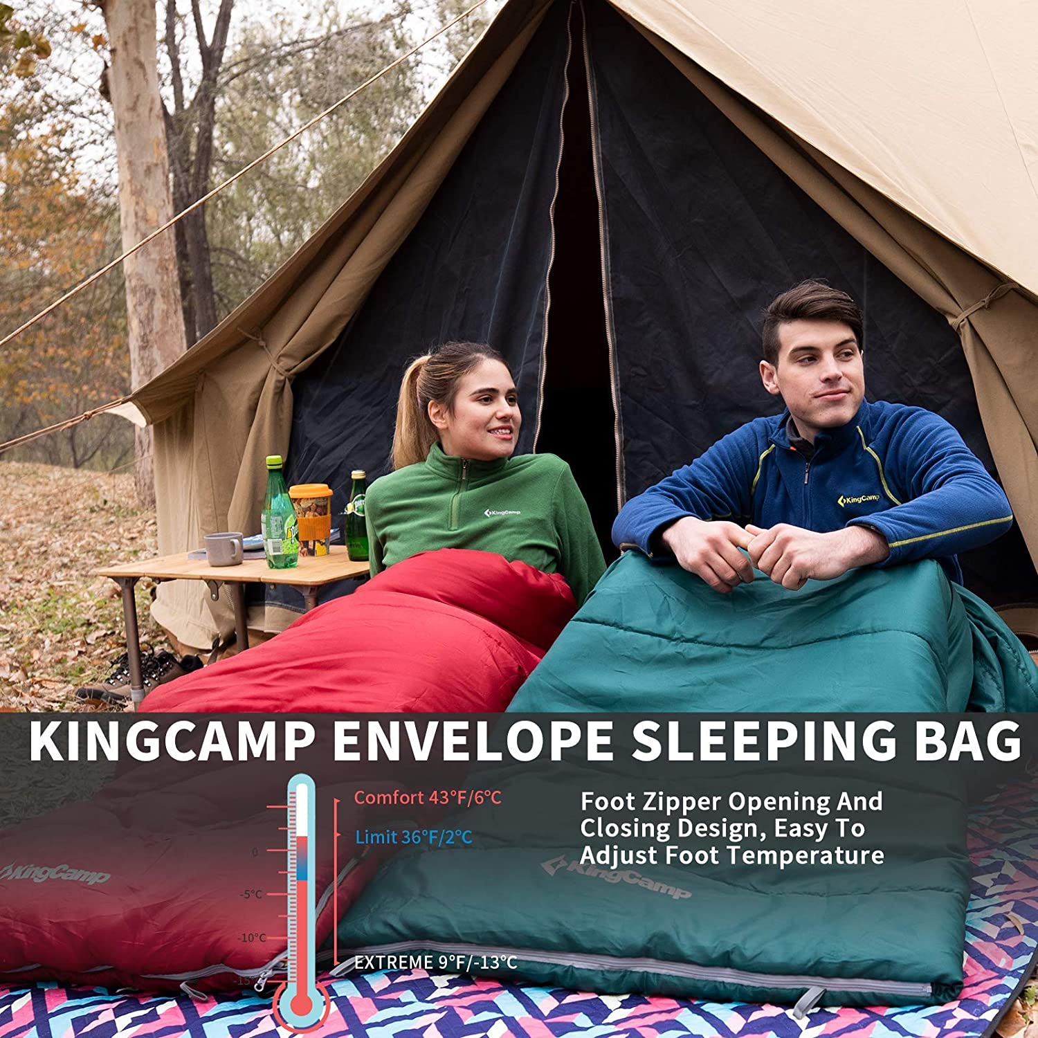 KingCamp 3 Season Camping Sleeping Bag