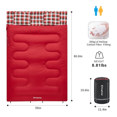 KingCamp 3 Season Double Sleeping Bag