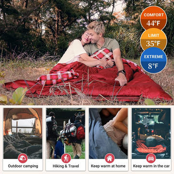 3 season double clearance sleeping bag