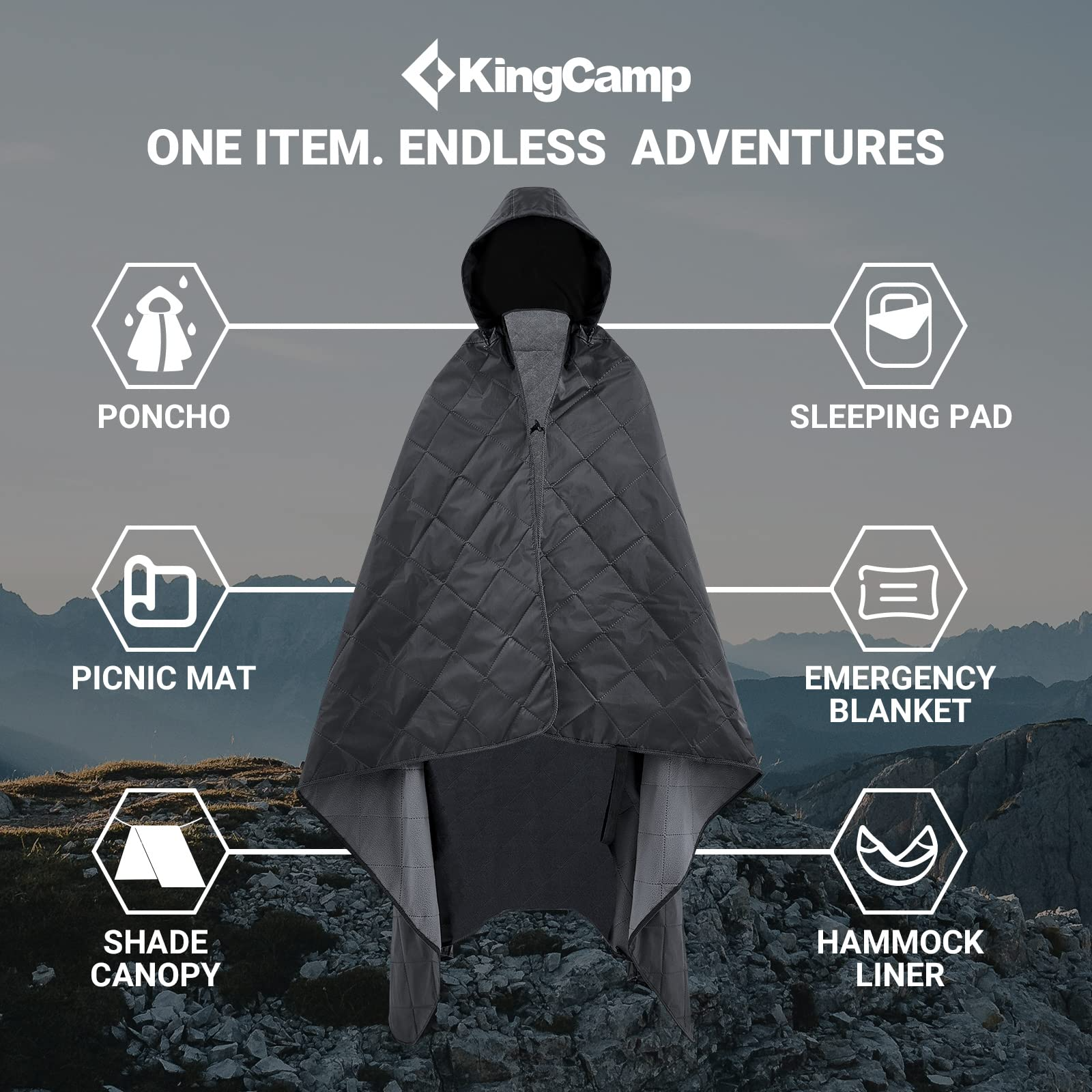 KingCamp 3 in 1 Blankets