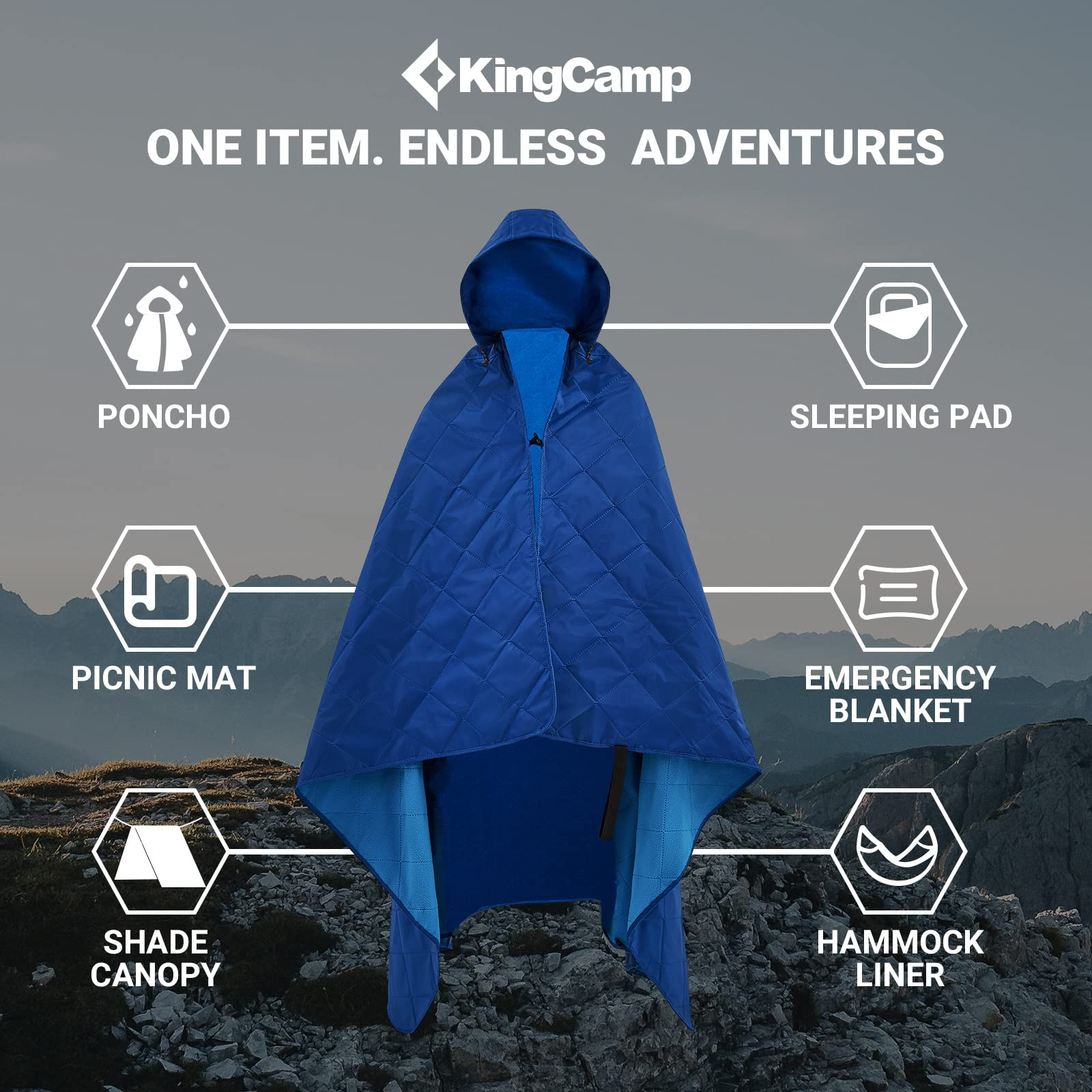 KingCamp 3 in 1 Blankets
