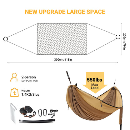 KingCamp 3 in 1 Camping Hammock with Gauze Net
