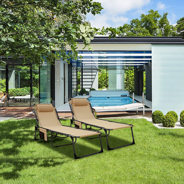 KingCamp Outdoor 4 Position Folding Chaise Lounge Chair KingCamp