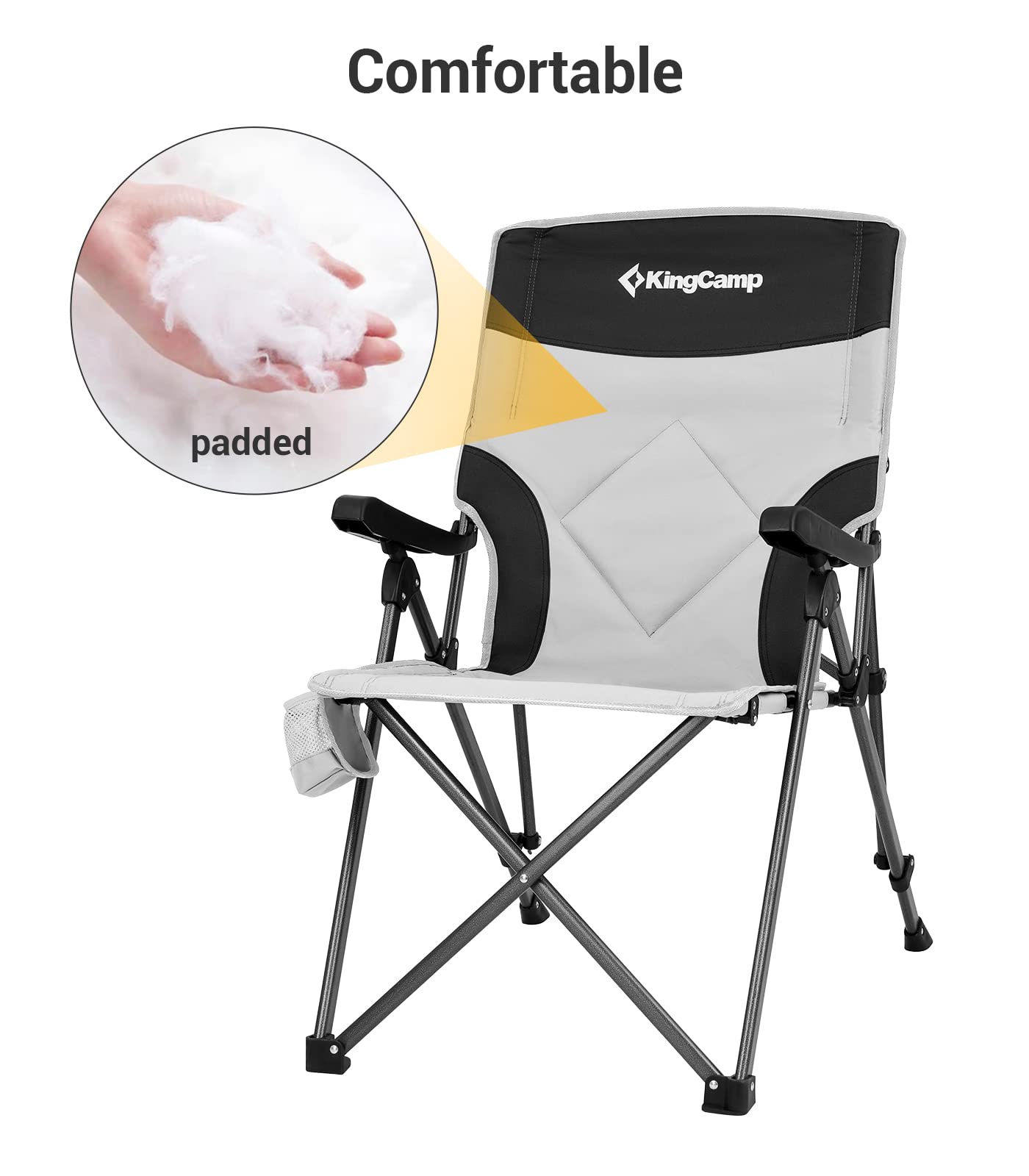 KingCamp Adjustble Heavy Duty Camping Chairs