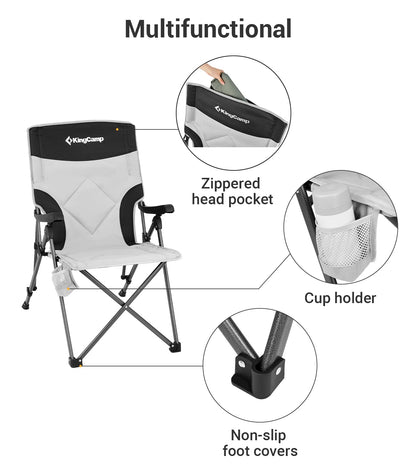 KingCamp Adjustble Heavy Duty Camping Chairs